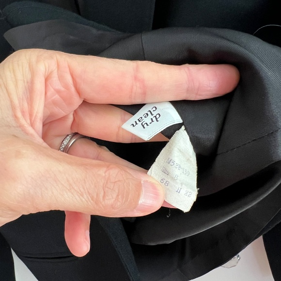 Vintage 1980s Pendleton‎ Wool Blazer Black Size 8 - Picture 6 of 6